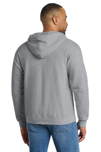 Port & Co Essential Fleece Full-Zip Hooded Sweatshirt - Athletic Heather Back