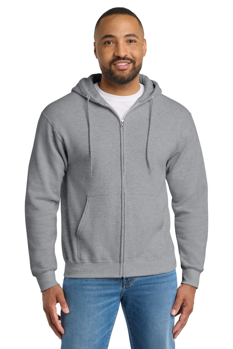 Port & Co Essential Fleece Full-Zip Hooded Sweatshirt