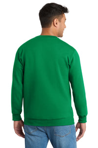 Port & Co Essential Fleece Crewneck Sweatshirt - Kelly Back