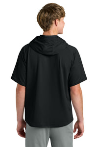 Richardson Charge Performance Fleece Short Sleeve Hoodie RA7200SSH - Black Back