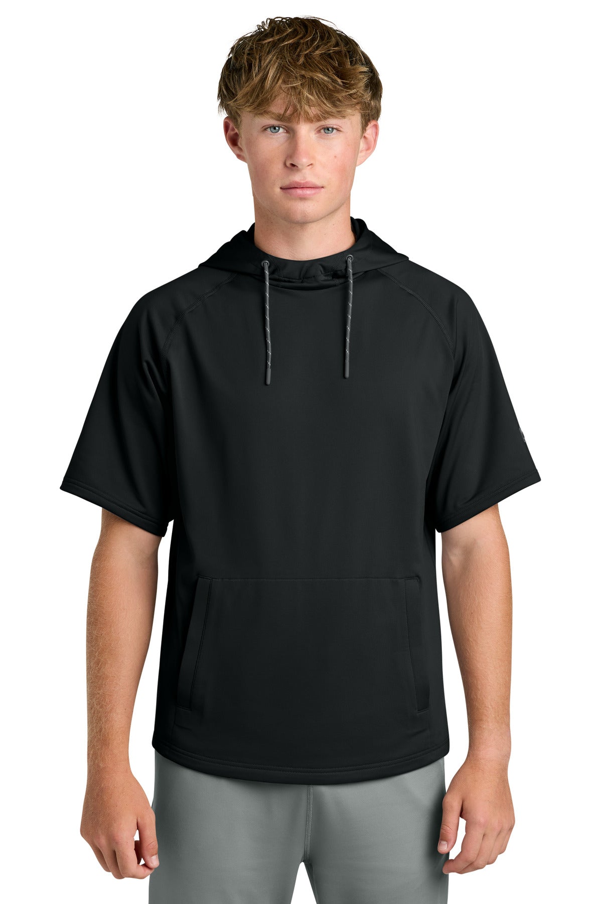 Richardson Charge Performance Fleece Short Sleeve Hoodie RA7200SSH - Black