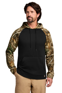 Russell Outdoors Realtree Performance Colorblock Pullover Hoodie RU451 - Black/ Realtree Edge