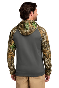Russell Outdoors Realtree Performance Colorblock Pullover Hoodie RU451 - Magnet/ Realtree Edge Back