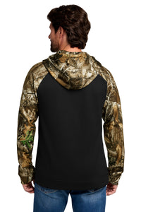 Russell Outdoors Realtree Performance Colorblock Full-Zip Hoodie RU452 - Black/ Realtree Edge Back