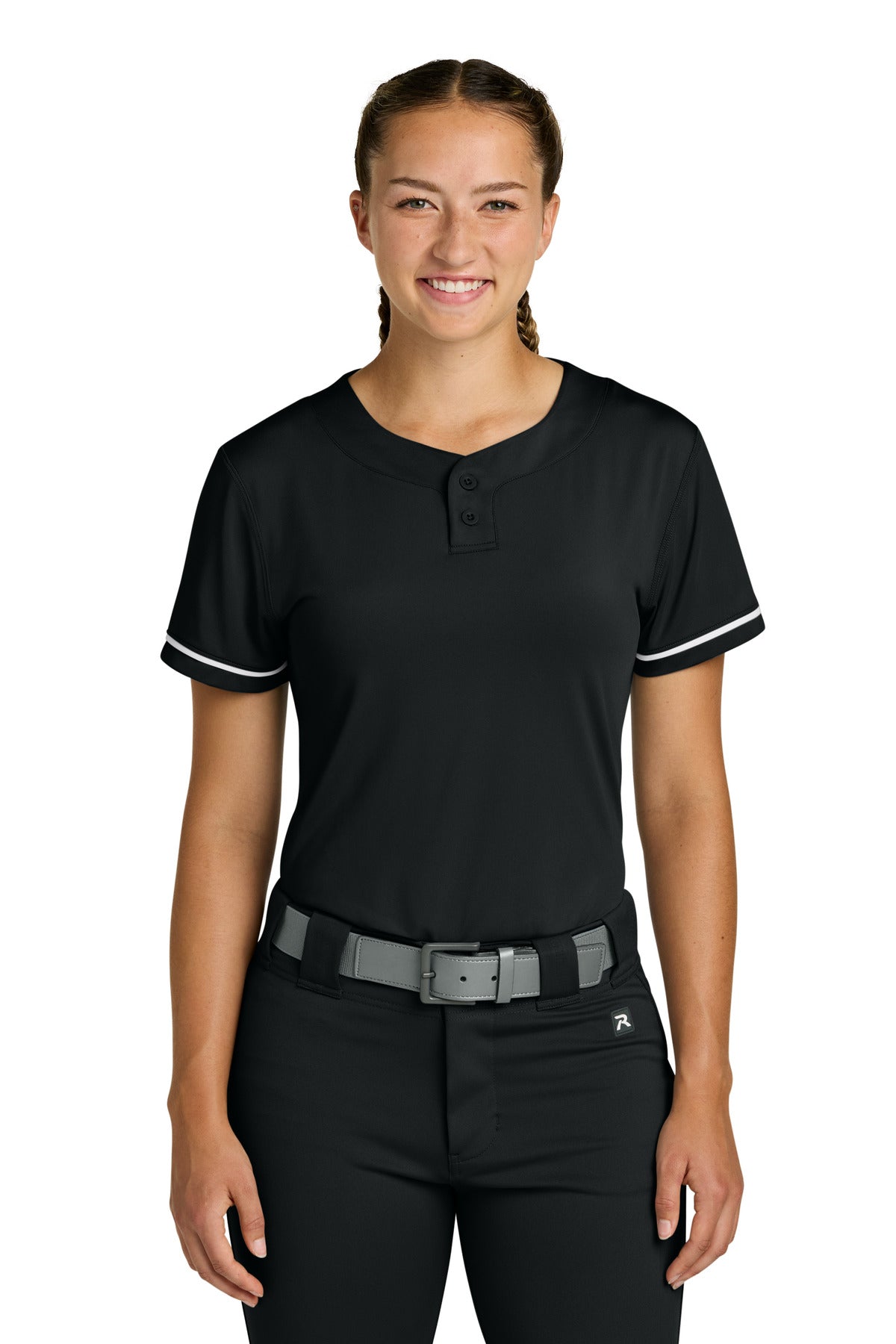 Richardson Women's Select 2-Button Softball Jersey RW7220 - Black
