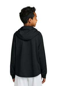 Richardson Youth Charge Performance Fleece Long Sleeve Hoodie RY7200LSH - Black Back