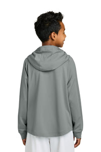 Richardson Youth Charge Performance Fleece Long Sleeve Hoodie RY7200LSH - Grey Back