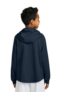 Richardson Youth Charge Performance Fleece Long Sleeve Hoodie RY7200LSH - Navy Back