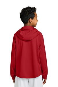 Richardson Youth Charge Performance Fleece Long Sleeve Hoodie RY7200LSH - Red Back