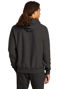 Champion   Reverse Weave   Hooded Sweatshirt S101 - Charcoal Heather Back