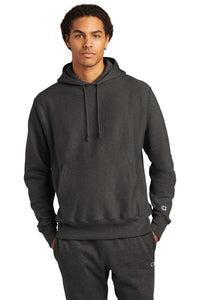 Champion   Reverse Weave   Hooded Sweatshirt S101 - Charcoal Heather