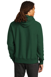 Champion   Reverse Weave   Hooded Sweatshirt S101 - Dark Green Back