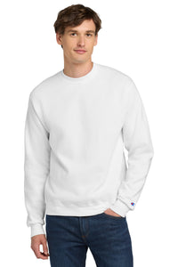 Champion  Powerblend Crewneck Sweatshirt - White