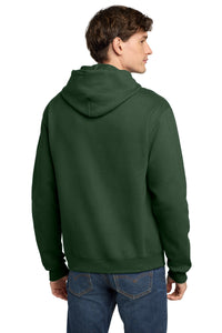 Champion  Powerblend Pullover Hoodie - Dark Green Back