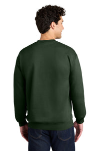Gildan Softstyle Crewneck Sweatshirt SF000 - Forest Green Back