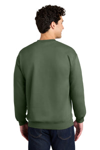 Gildan Softstyle Crewneck Sweatshirt SF000 - Military Green Back