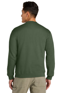 Gildan Softstyle Midweight Fleece 1/4-Zip SF008 - Military Green Back