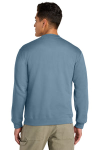 Gildan Softstyle Midweight Fleece 1/4-Zip SF008 - Stone Blue Back