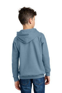 Gildan Youth Softstyle Midweight Fleece Hoodie SF500B - Stone Blue Back