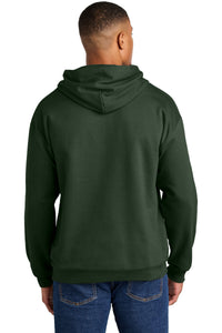 Gildan Softstyle Midweight Pullover Hooded Sweatshirt SF500 - Forest Green Back