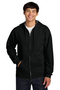 Gildan Softstyle Midweight Fleece Full-Zip Hooded Sweatshirt SF600 - Black
