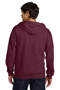 Gildan Softstyle Midweight Fleece Full-Zip Hooded Sweatshirt SF600 - Maroon Back