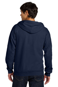 Gildan Softstyle Midweight Fleece Full-Zip Hooded Sweatshirt SF600 - Navy Back