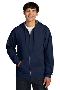Gildan Softstyle Midweight Fleece Full-Zip Hooded Sweatshirt SF600 - Navy