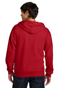 Gildan Softstyle Midweight Fleece Full-Zip Hooded Sweatshirt SF600 - Red Back