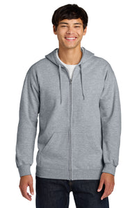 Gildan Softstyle Midweight Fleece Full-Zip Hooded Sweatshirt SF600 - Ring Spun Sport Grey