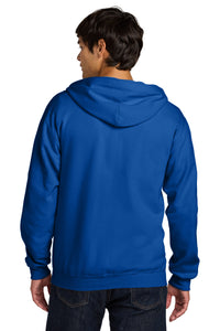 Gildan Softstyle Midweight Fleece Full-Zip Hooded Sweatshirt SF600 - Royal Back