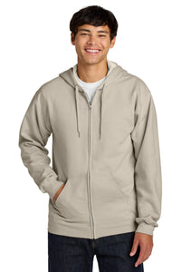 Gildan Softstyle Midweight Fleece Full-Zip Hooded Sweatshirt SF600 - Sand