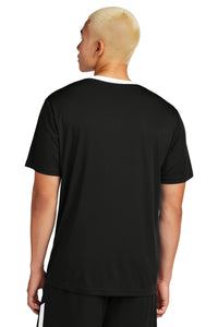 Sport-Tek Competitor United Crew ST100 - Black/ White Back