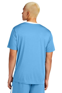 Sport-Tek Competitor United Crew ST100 - Carolina Blue/ White Back