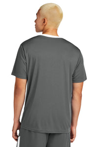 Sport-Tek Competitor United Crew ST100 - Iron Grey/ White Back