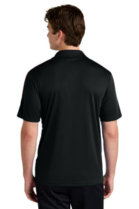 Sport-Tek Competitor United Polo ST104 - Black/ Deep Red Back