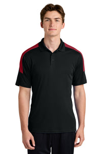 Sport-Tek Competitor United Polo ST104 - Black/ Deep Red