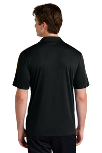 Sport-Tek Competitor United Polo ST104 - Black/ Gold Back
