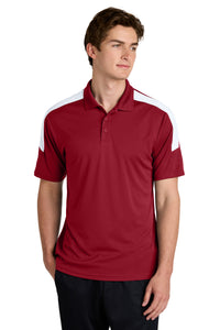 Sport-Tek Competitor United Polo ST104 - Deep Red/ White