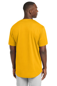 Sport-Tek PosiCharge Tough Mesh Full-Button Jersey - Gold Back