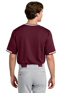 Sport-Tek Tough Mesh V-Neck Baseball Jersey ST221 - Maroon Back