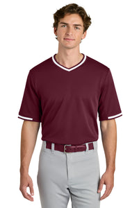 Sport-Tek Tough Mesh V-Neck Baseball Jersey ST221 - Maroon