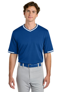Sport-Tek Tough Mesh V-Neck Baseball Jersey ST221 - True Royal