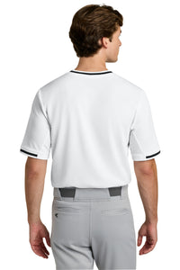Sport-Tek Tough Mesh V-Neck Baseball Jersey ST221 - White Back