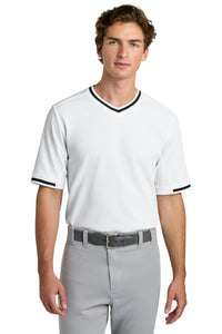 Sport-Tek Tough Mesh V-Neck Baseball Jersey ST221 - White