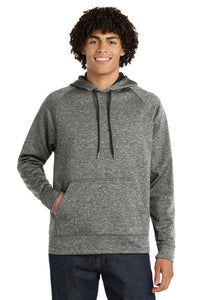 Sport-Tek PosiCharge Electric Heather Fleece Hooded Pullover - Black Electric