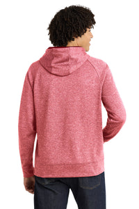 Sport-Tek PosiCharge Electric Heather Fleece Hooded Pullover - Deep Red Electric Back