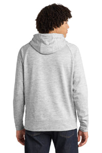 Sport-Tek PosiCharge Electric Heather Fleece Hooded Pullover - Silver Electric Back