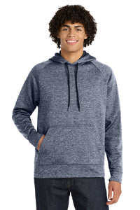 Sport-Tek PosiCharge Electric Heather Fleece Hooded Pullover - True Navy Electric