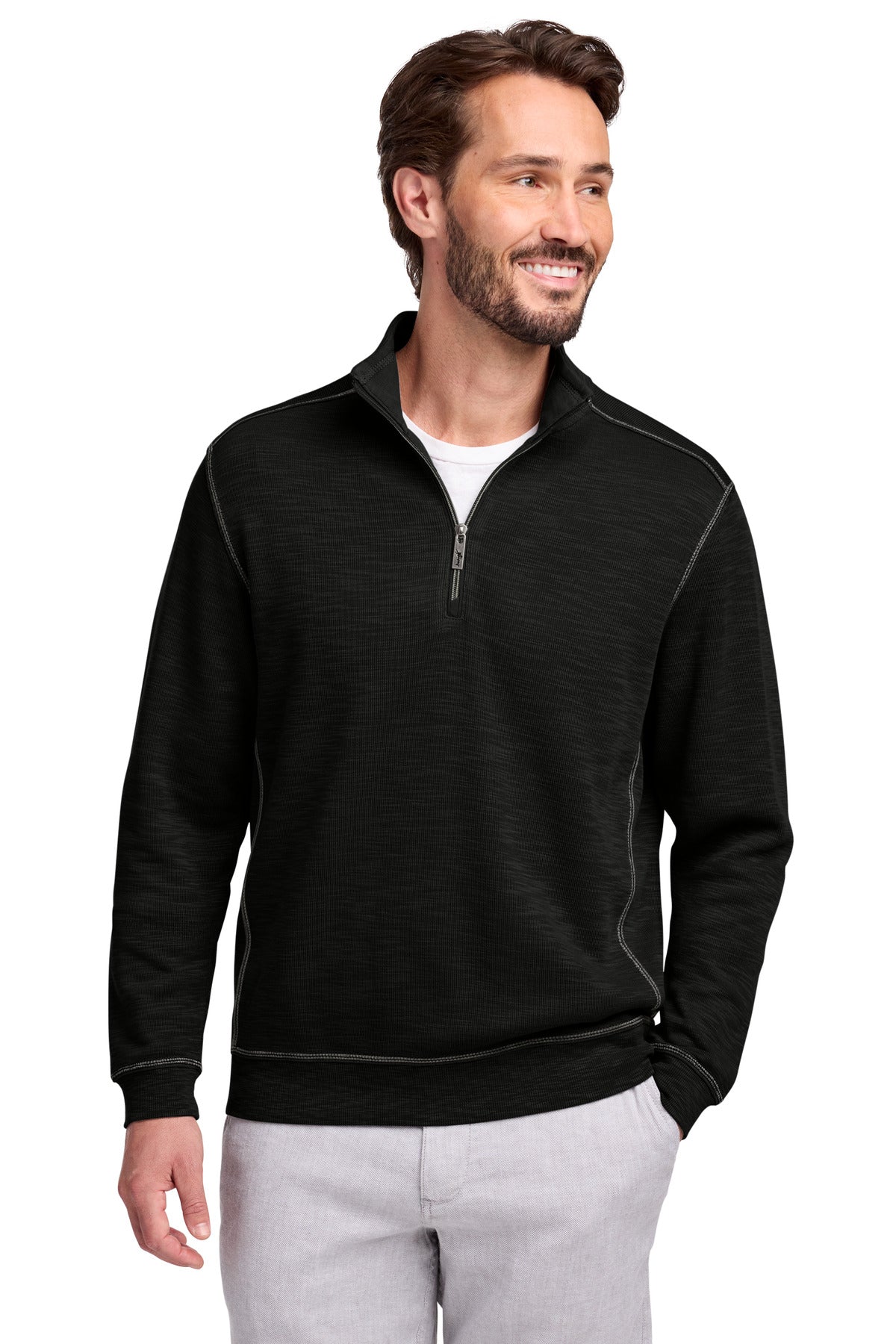 Tommy Bahama Tobago Bay 1/2-Zip ST226342TB - Black
